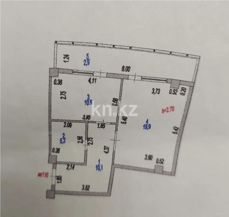 Продажа 1-комнатной квартиры, 49 м², ул. Сыганак, дом  1 - Продажа квартир в новостройках Астаны без посредников с фото фото 1 из 1