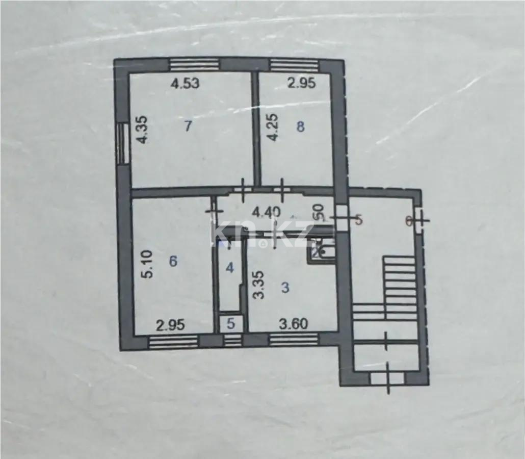 Продажа 3-комнатной квартиры, 68 м², ул. Победы, дом  109 - Продажа  трехкомнатных квартир в Караганде с фото фото 7 из 7