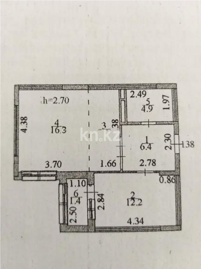 Продажа 2-комнатной квартиры, 48 м², ул. Баглановой, дом  4 - Продажа квартир в новостройках Астаны фото 4 из 4