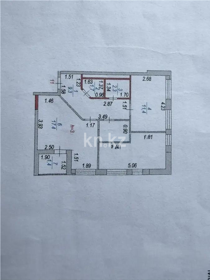 Продажа 2-комнатной квартиры, 59.2 м² в Астане - фото 5