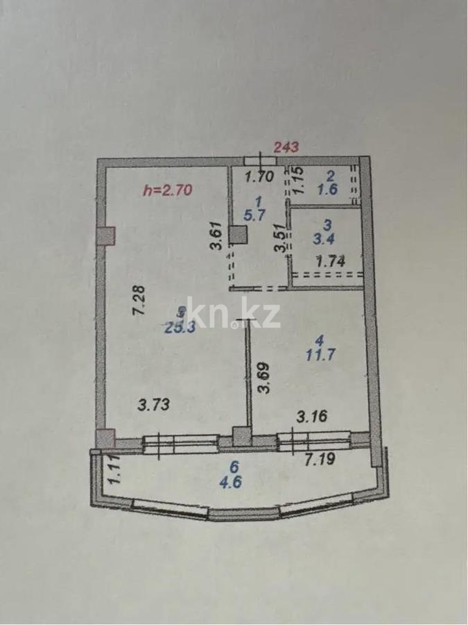 Продажа 1-комнатной квартиры, 52.3 м² - Продажа квартир от собственников в Астане - страница 19 фото 4 из 4