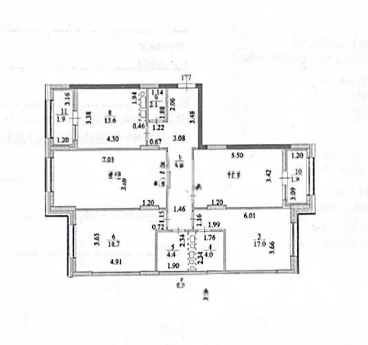 Продажа 4-комнатной квартиры, 121 м², ул. Бокейхана, дом  52 - Продажа квартир в Астане фото 2 из 2