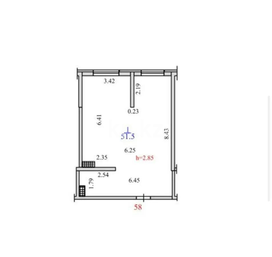 Продажа 2-комнатной квартиры, 51.5 м², пр. Рыскулова, дом  103/7 стр - Продажа квартир в Казахстане фото 1 из 1