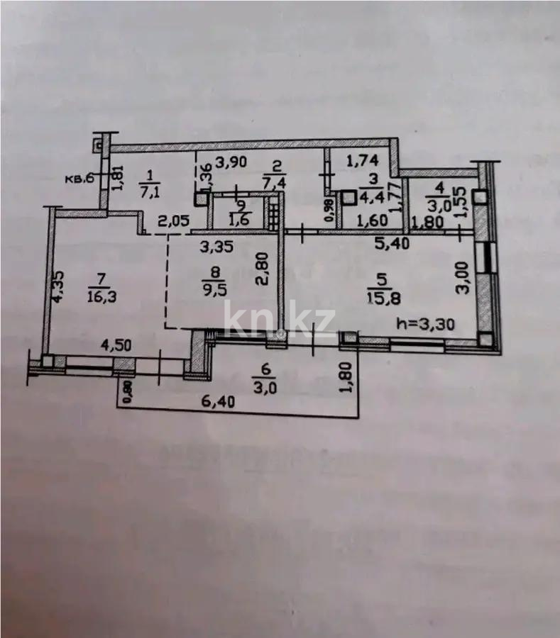 Продажа 2-комнатной квартиры, 70 м², ул. Салыкова, дом  40 - Продажа  двухкомнатных квартир в Алматы фото 1 из 1