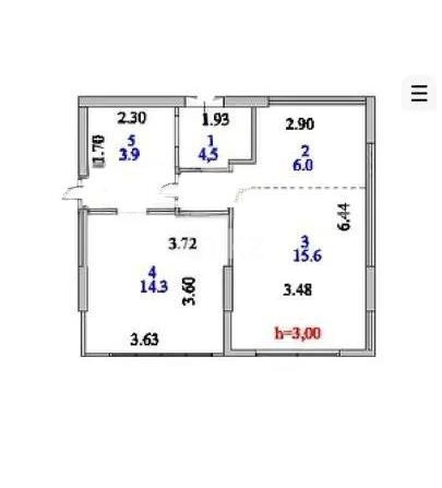 Продажа 2-комнатной квартиры, 44.3 м² - Продажа двухкомнатных квартир от собственников в Астане - страница 4 фото 5 из 5