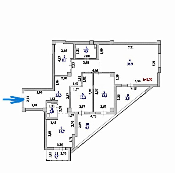 Продажа 3-комнатной квартиры, 127 м² - Продажа квартир в монолитном доме в Казахстане фото 12 из 12