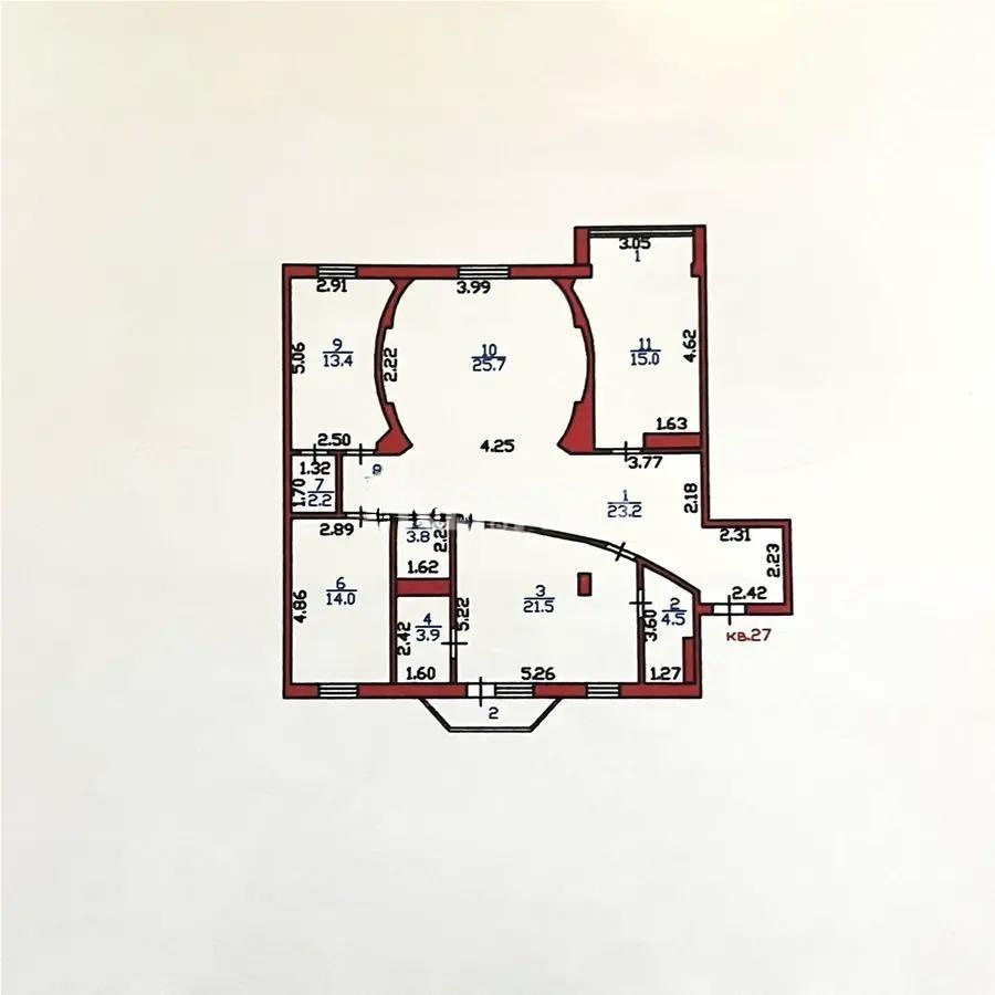 Продажа 4-комнатной квартиры, 133.4 м², пр. Кабанбай батыра, дом  7/2 в Астане - фото 8