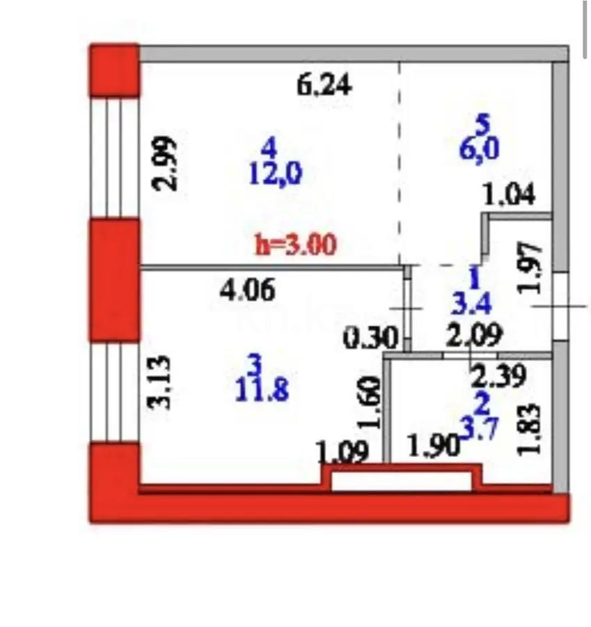 Продажа 2-комнатной квартиры, 36.9 м² - Продажа двухкомнатных квартир в кирпичном доме в Астане фото 5 из 5