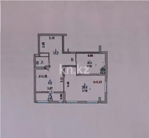 Продажа 2-комнатной квартиры, 62.5 м², ул. Айнакол, дом  66 в Астане