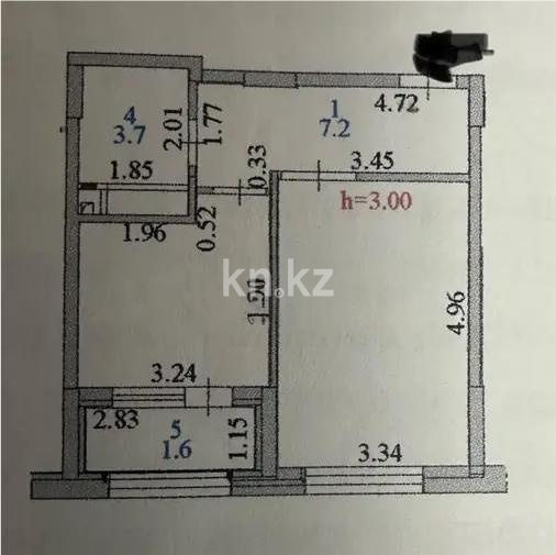 Продажа 1-комнатной квартиры, 38.7 м² в Астане - фото 2