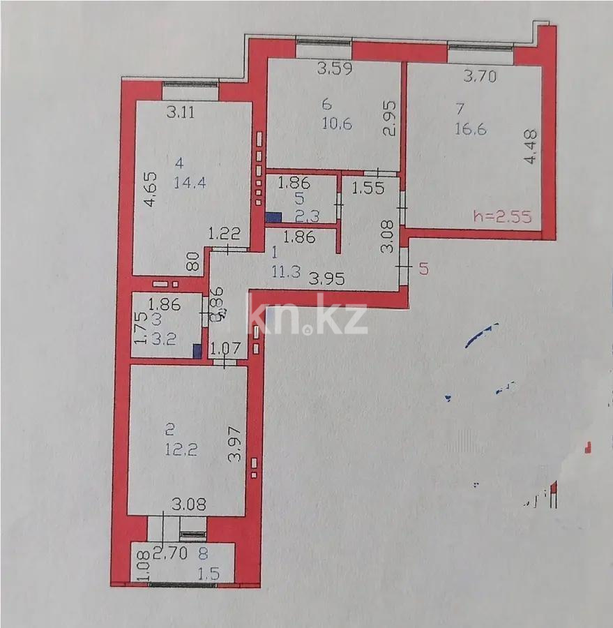 Продажа 3-комнатной квартиры, 72.1 м² в Астане - фото 6