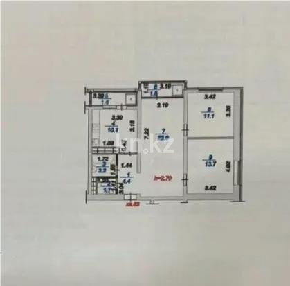 Продажа 3-комнатной квартиры, 70.3 м² - Продажа  трехкомнатных квартир в новостройках Алматы с фото - страница 5 фото 1 из 1