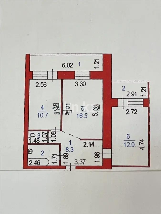 Продажа 2-комнатной квартиры, 60 м², пр. Кудайбердыулы, дом  31 - Продажа квартир в Астане фото 1 из 1