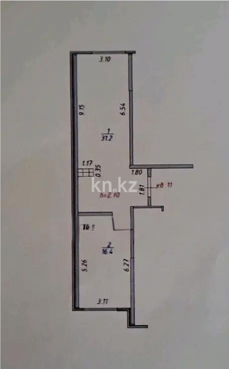 Продажа 2-комнатной квартиры, 48 м² - Продажа квартир в новостройках Алматы - страница 5 фото 1 из 1