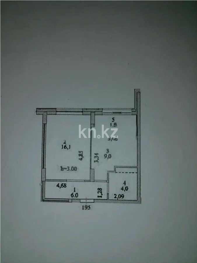 Продажа 1-комнатной квартиры, 37 м², ул. Казыбек би, дом  41/1 в Астане