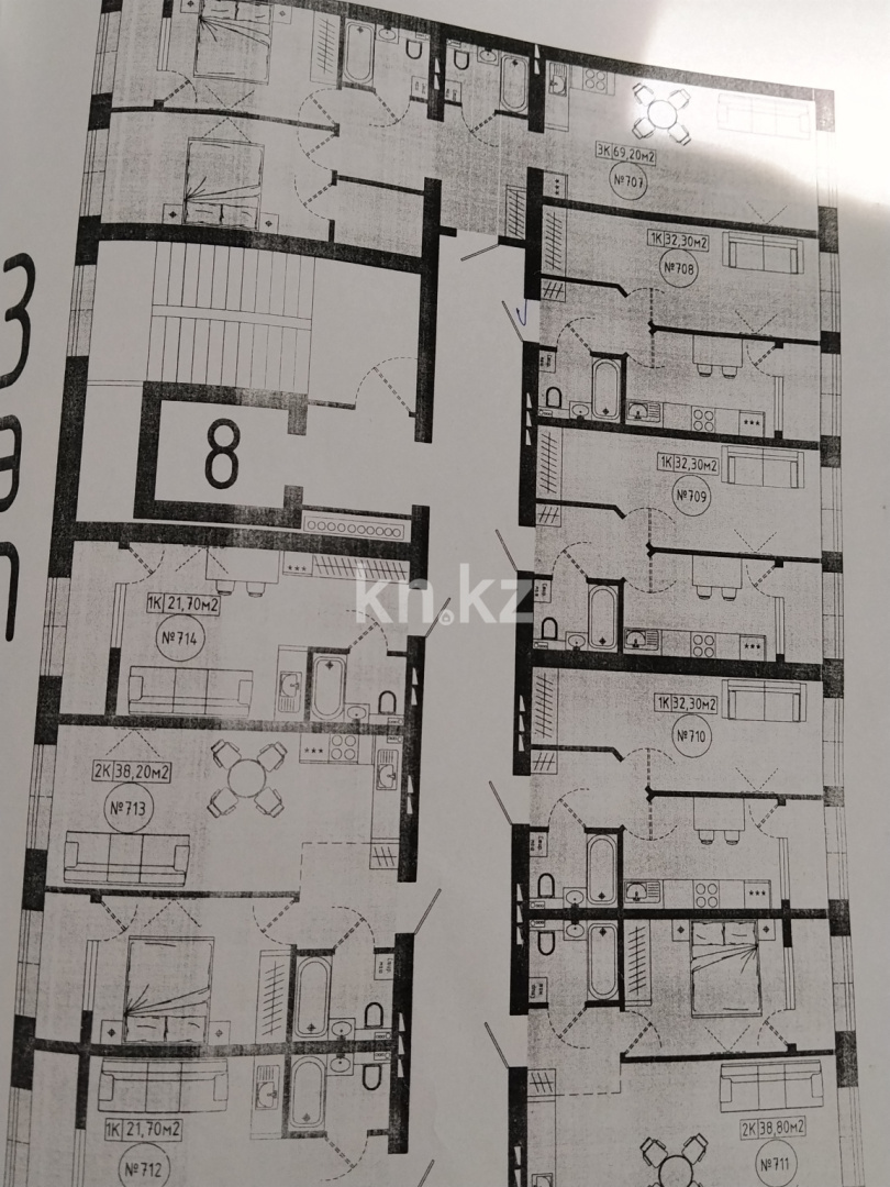 Продажа 1-комнатной квартиры, 32.3 м² - Продажа однокомнатных квартир в р-не Нура Астаны - страница 23 фото 5 из 6