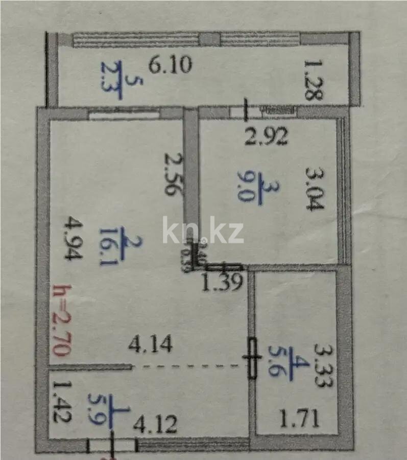 Продажа 1-комнатной квартиры, 38.9 м² в Астане - фото 5