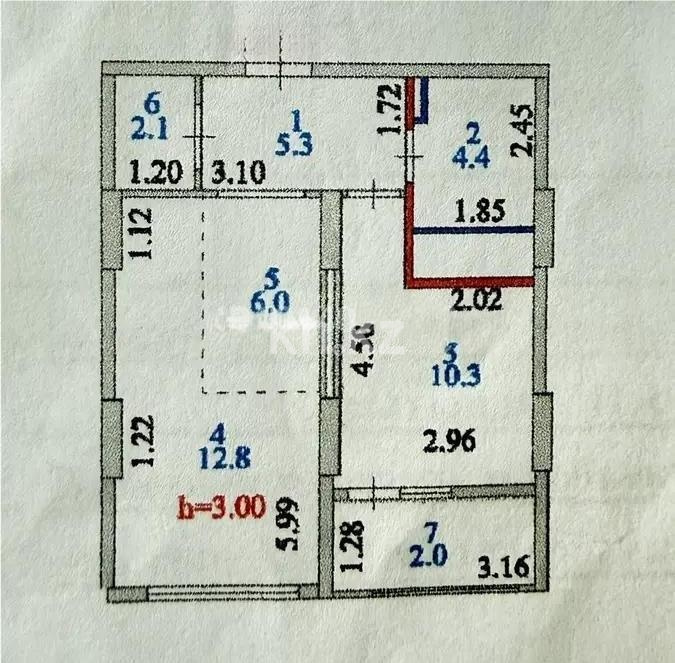 Продажа 2-комнатной квартиры, 43 м² - Продажа двухкомнатных квартир от собственников в Астане - страница 3 фото 6 из 6