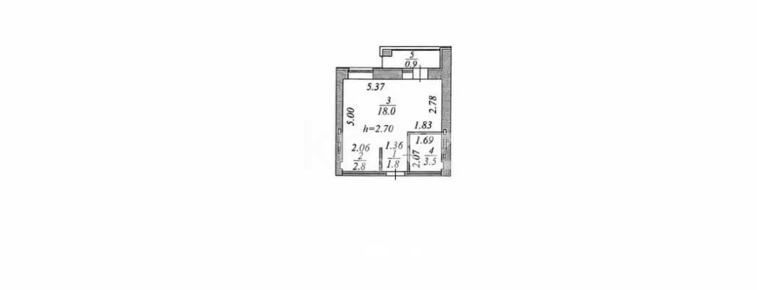 Продажа 1-комнатной квартиры, 27 м² - Продажа однокомнатных квартир от собственников в Астане - страница 43 фото 4 из 4