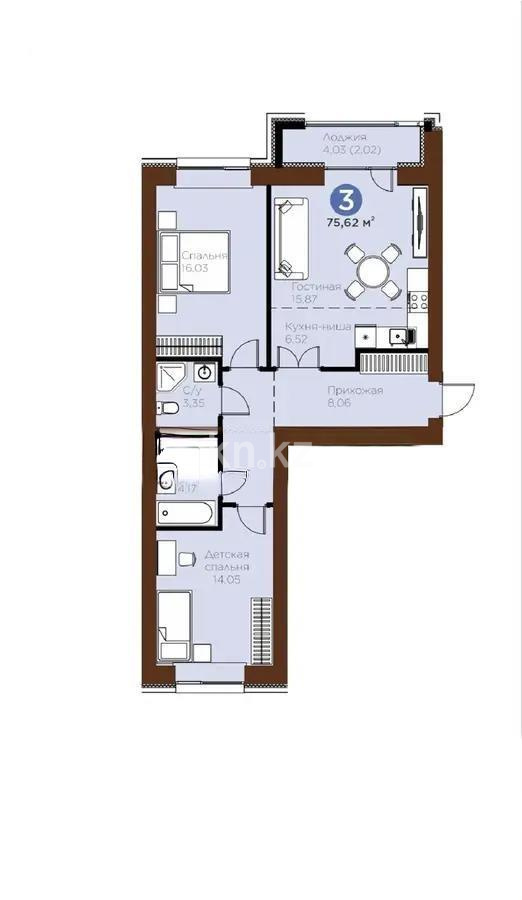 Продажа 3-комнатной квартиры, 76 м² - Продажа квартир от собственников в Астане - страница 34 фото 1 из 1