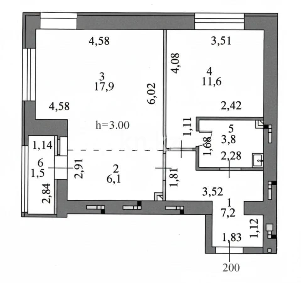 Продажа 2-комнатной квартиры, 48 м², ул. Толе би, дом  25а в Астане - фото 9
