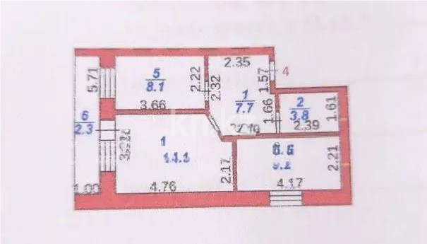Продажа 2-комнатной квартиры, 45 м² - Продажа квартир в Караганде - страница 2 фото 7 из 7