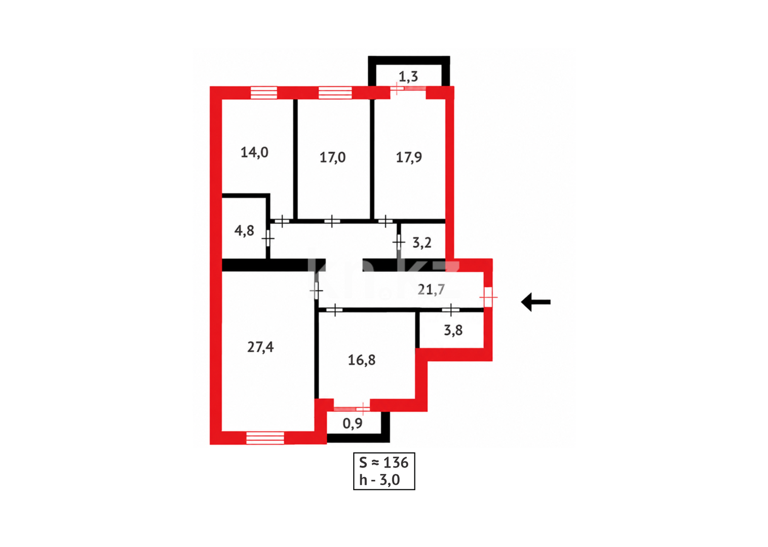 Продажа 4-комнатной квартиры, 136 м² - Аренда квартир посуточно в Алматинской области фото 40 из 40