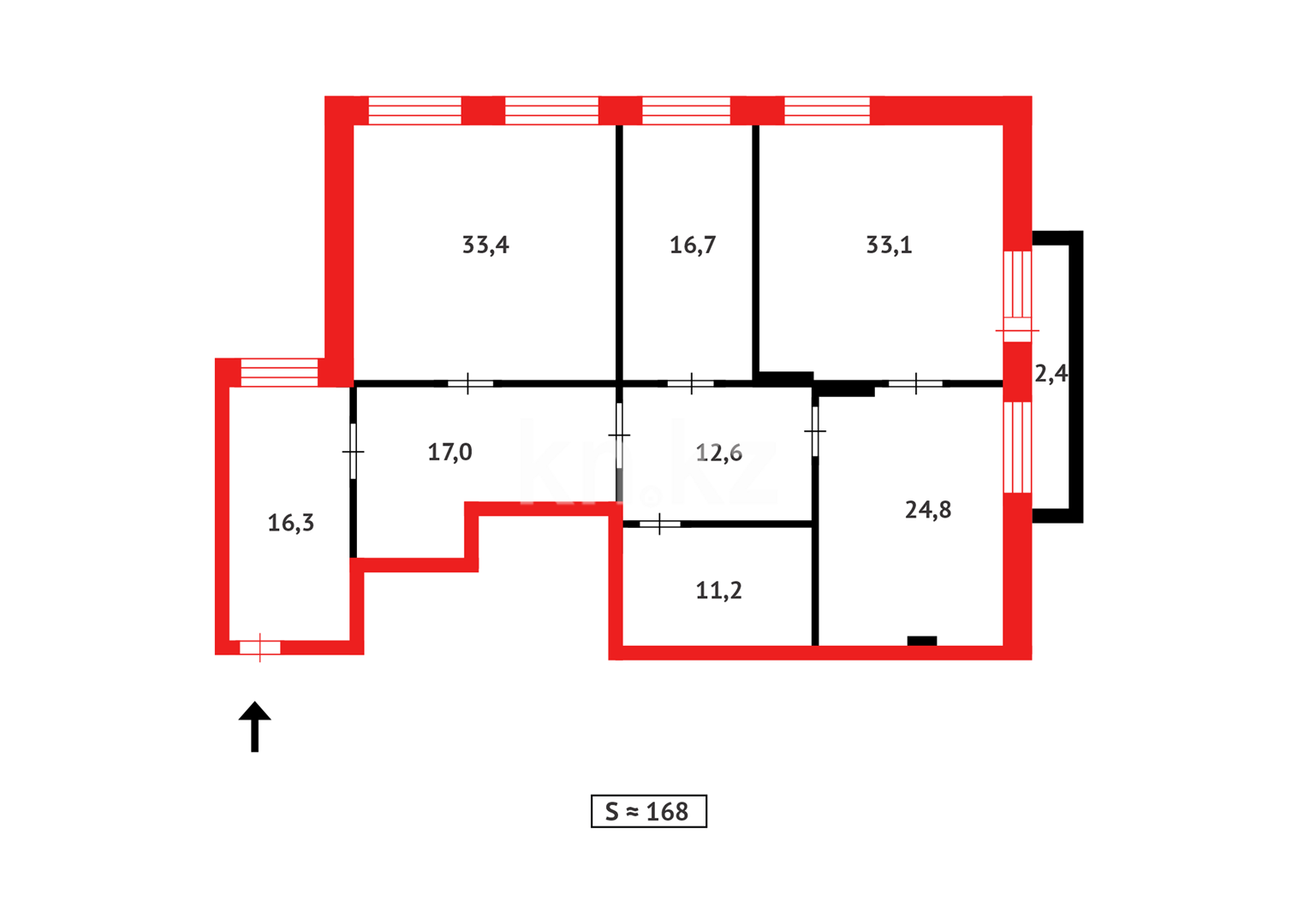 Продажа 4-комнатной квартиры, 168 м² - Продажа квартир в Караганде - страница 31 фото 25 из 25