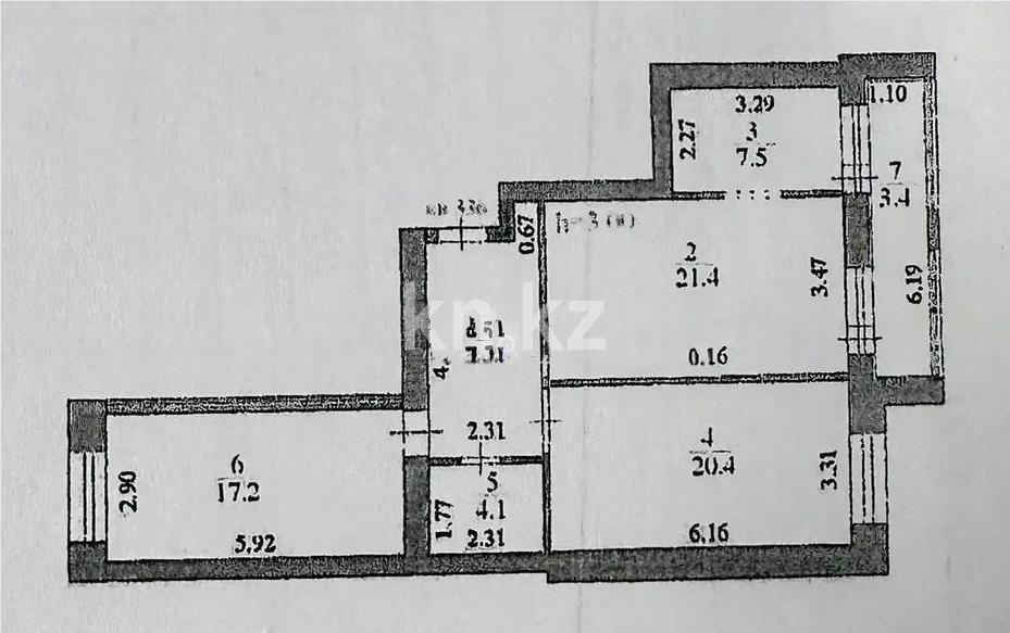 Продажа 3-комнатной квартиры, 84 м², ул. Кумисбекова, дом  11 - Продажа квартир в Казахстане фото 7 из 7