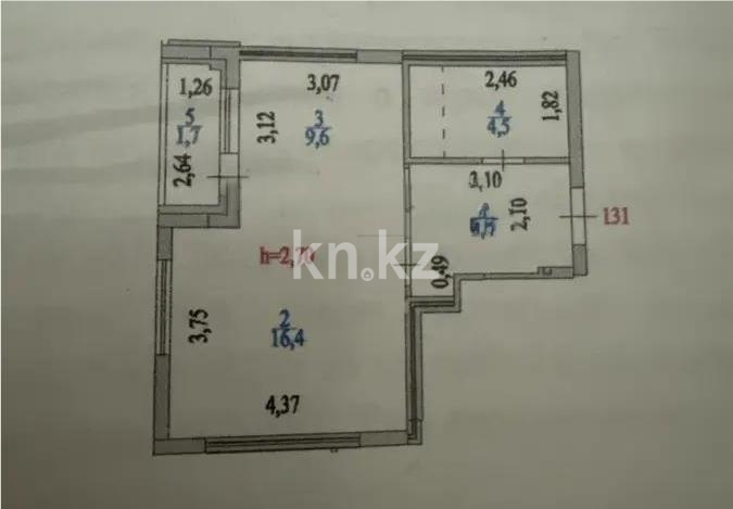 Продажа 1-комнатной квартиры, 39 м² - Продажа однокомнатных квартир в Казахстане - страница 5 фото 4 из 4