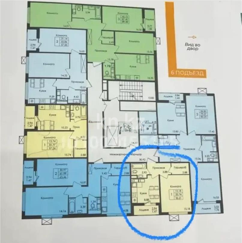 Продажа 1-комнатной квартиры, 35.21 м² - Продажа квартир от собственников в Астане - страница 19 фото 1 из 1