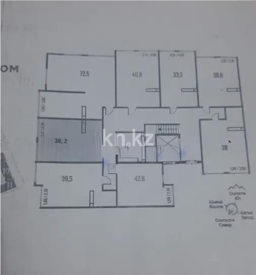 Продажа 1-комнатной квартиры, 39.2 м², пр. Алатау, дом  12а/1 в Алматы