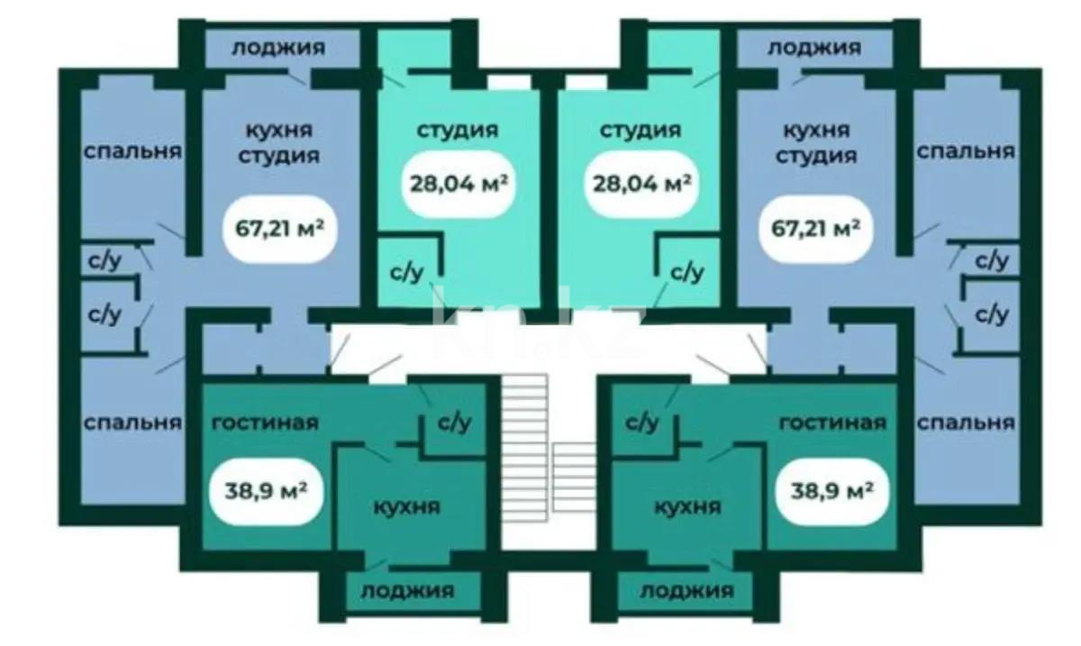 Продажа 3-комнатной квартиры, 67.2 м² - Продажа трехкомнатных квартир от собственников в Астане - страница 37 фото 1 из 1