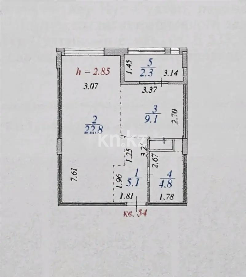 Продажа 1-комнатной квартиры, 46 м² - Продажа однокомнатных квартир от собственников в Астане - страница 40 фото 6 из 6