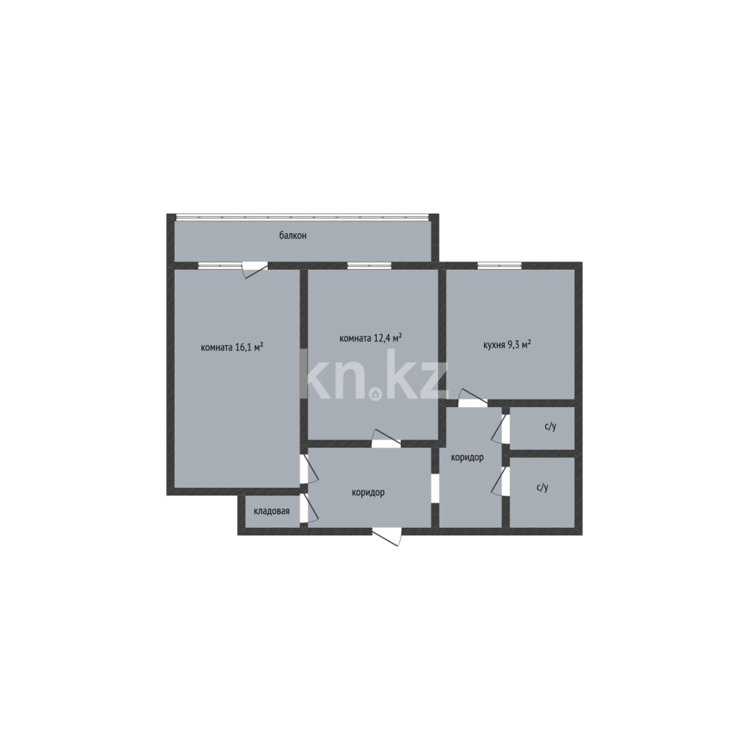 Продажа 2-комнатной квартиры, 53.1 м², 5-й мкр., дом  1 - Продажа недвижимости в Костанае фото 2 из 22