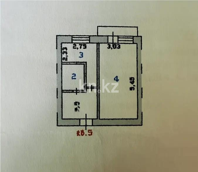 Продажа 1-комнатной квартиры, 33 м² - Аренда квартир посуточно в Семее фото 1 из 1
