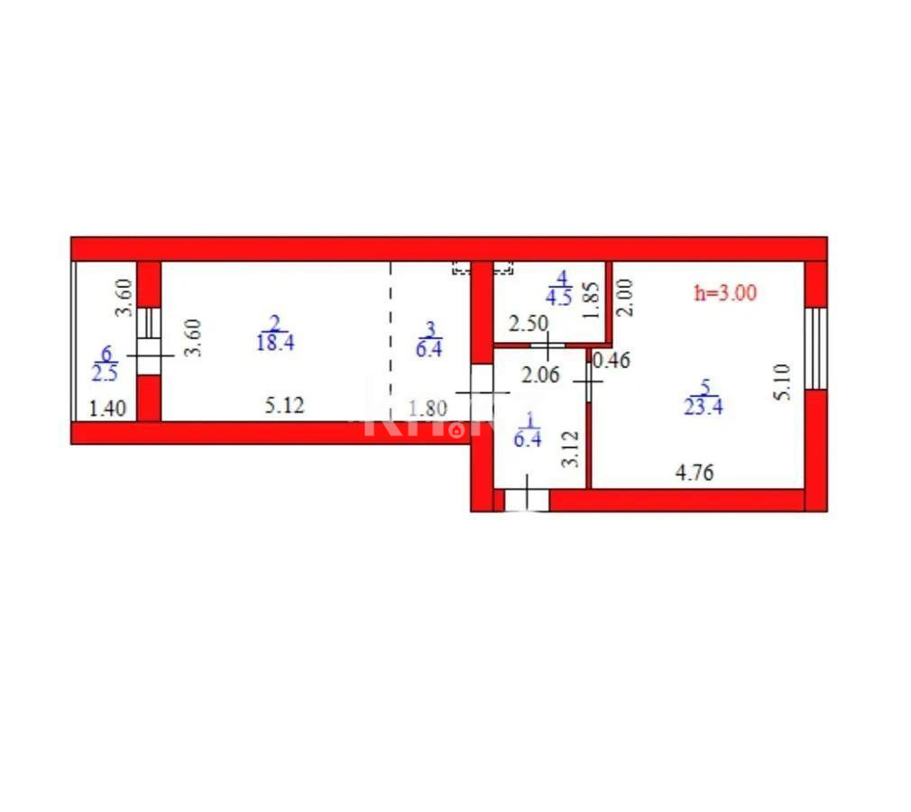 Продажа 2-комнатной квартиры, 61.6 м² в Астане - фото 5