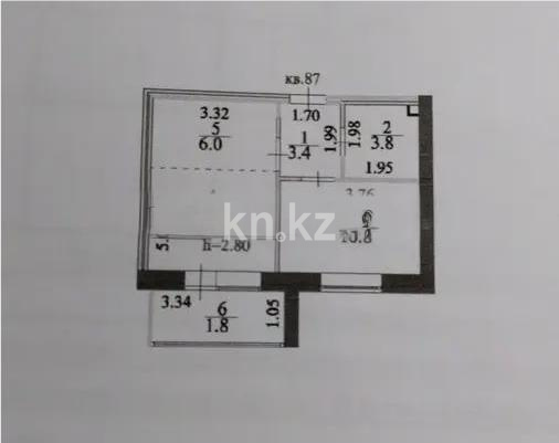 Продажа 1-комнатной квартиры, 36 м², ул. Болекпаева, дом  22 в Астане - фото 5