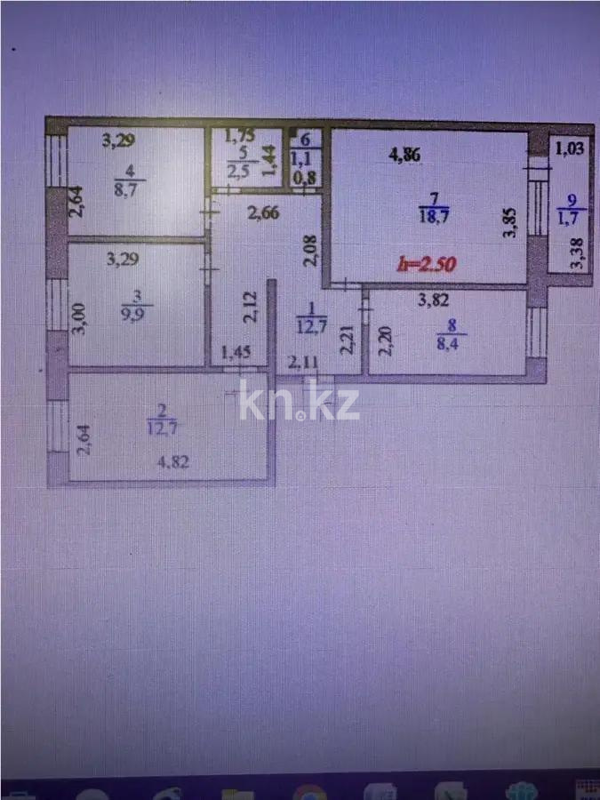 Продажа 4-комнатной квартиры, 76.4 м², ул. Сатпаева, дом  11/2 - Продажа  четырехкомнатных квартир в Астане без посредников с фото фото 1 из 1