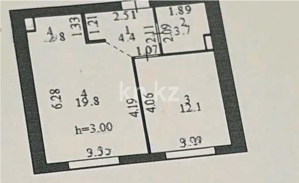 Продажа 1-комнатной квартиры, 40 м² в Астане