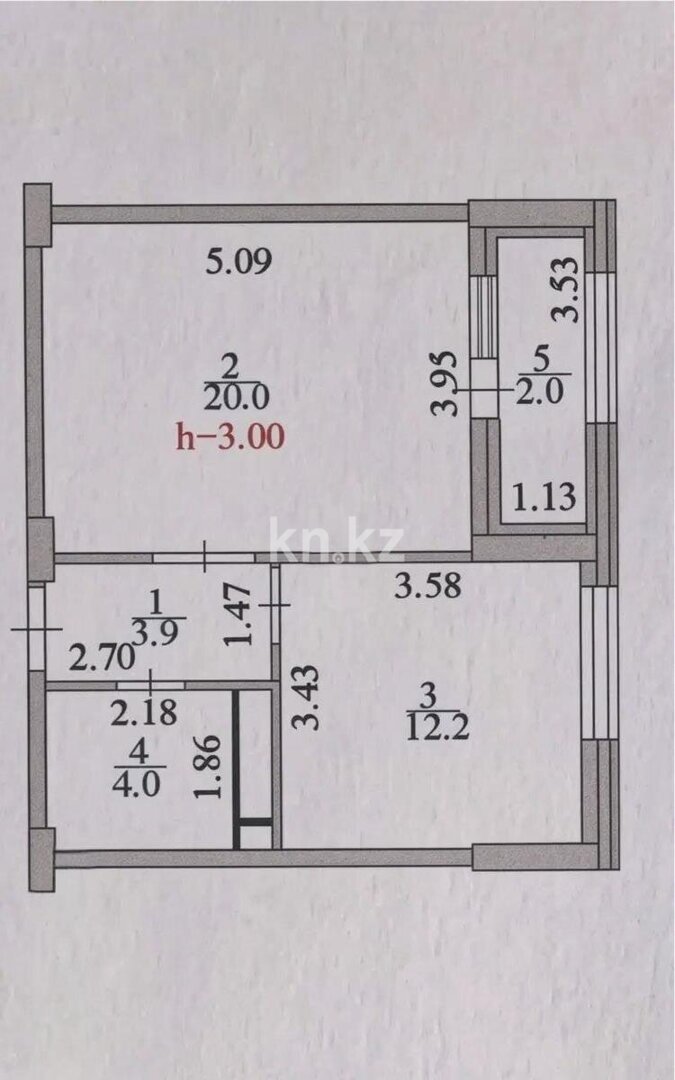 Продажа 1-комнатной квартиры, 42.1 м² в Астане - фото 4