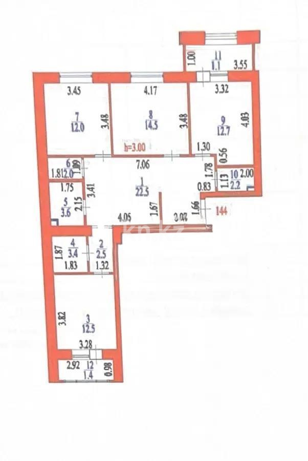 Продажа 4-комнатной квартиры, 90.4 м², ул. Анет баба, дом  2 - Продажа  четырехкомнатных квартир в Астане без посредников фото 9 из 9