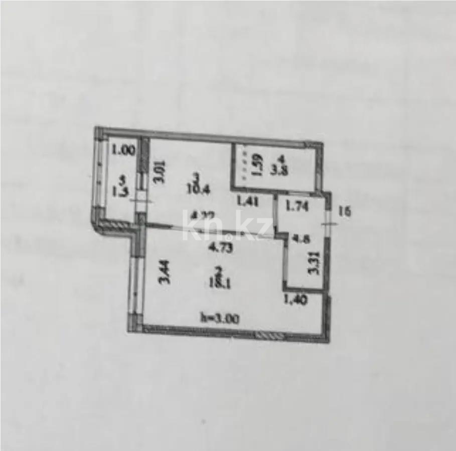 Продажа 1-комнатной квартиры, 38.6 м² в Астане - фото 2