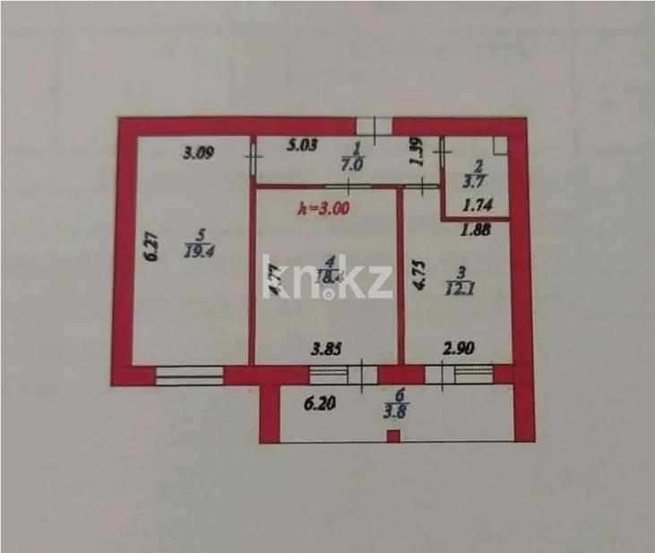 Продажа 2-комнатной квартиры, 64.4 м² в Астане - фото 5