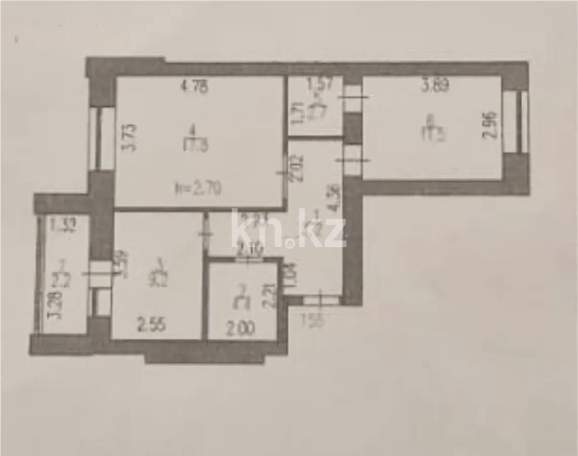Продажа 2-комнатной квартиры, 57.7 м², пр. Аль-Фараби, дом  17/1 - Продажа квартир в Астане фото 6 из 6