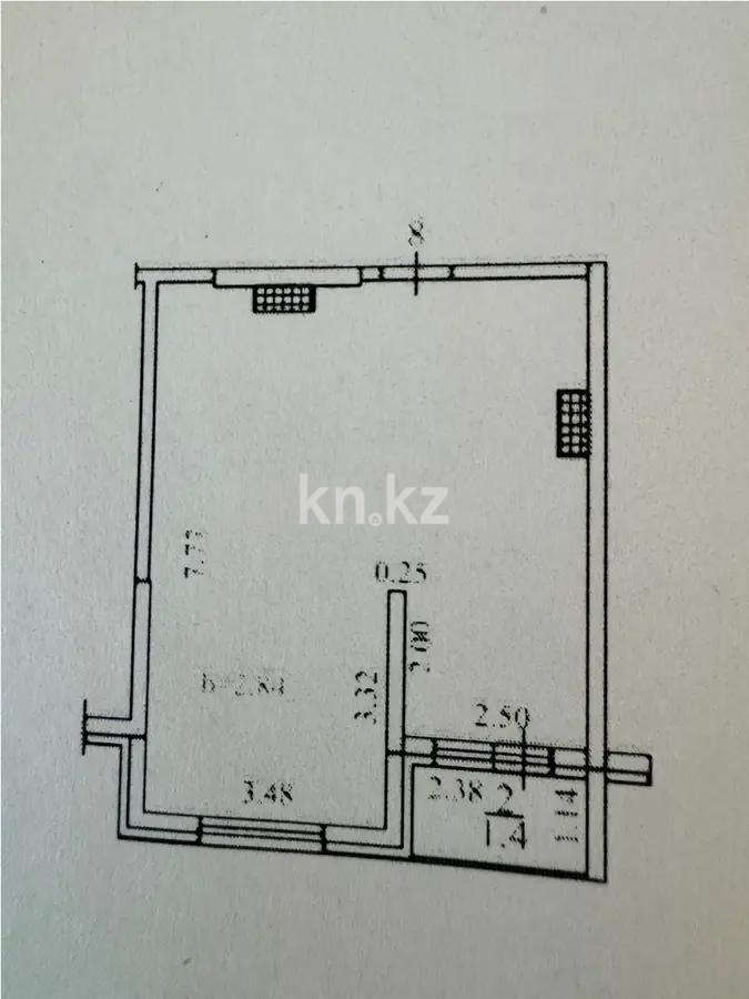 Продажа 1-комнатной квартиры, 45.1 м², пр. Рыскулова, дом  103/7 стр - Продажа  однокомнатных квартир в Алматы фото 3 из 3