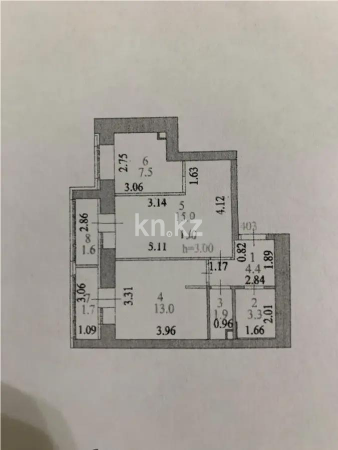 Продажа 2-комнатной квартиры, 50 м², пр. Улы Дала, дом  33/1 в Астане - фото 4