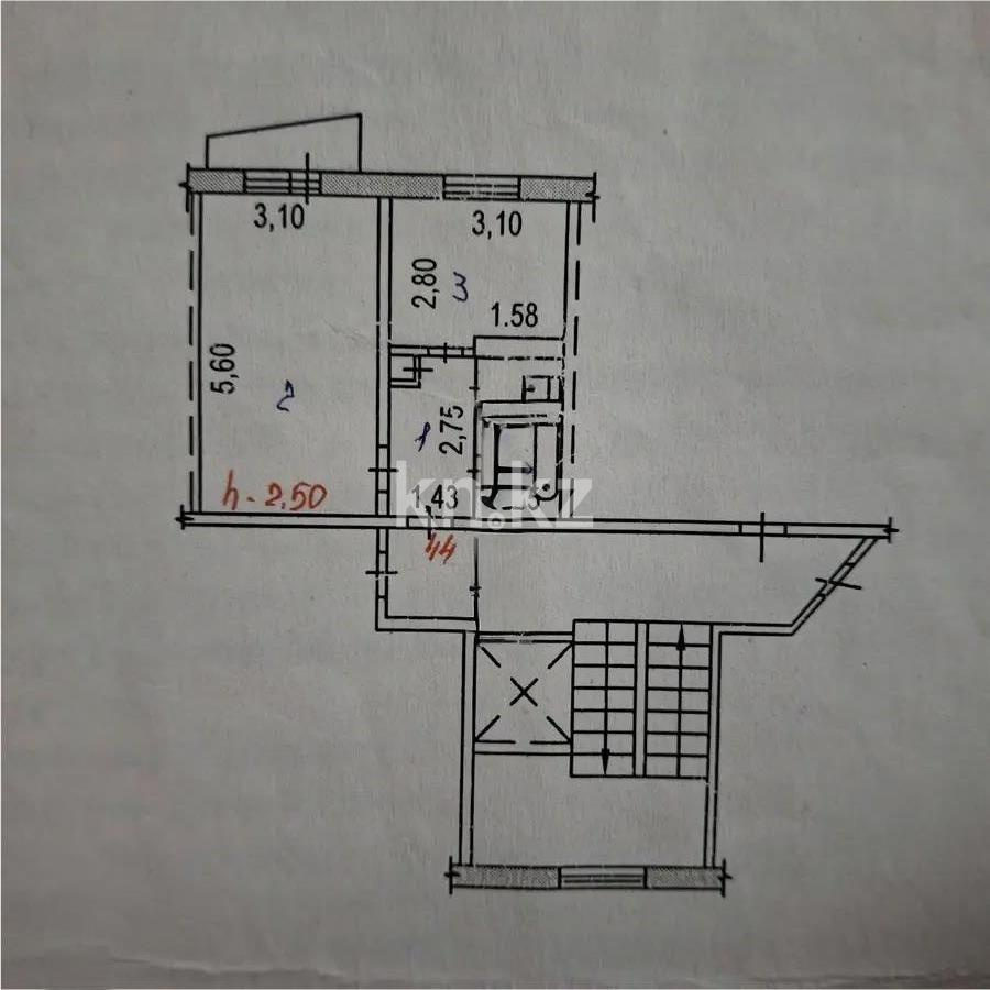 Продажа 1-комнатной квартиры, 33 м², ул. Уалиханова, дом  9/1 - Продажа квартир в Темиртау фото 1 из 1