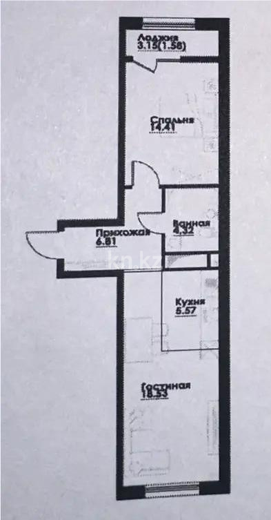 Продажа 2-комнатной квартиры, 51.22 м², ул. Фадеева, дом  38г - Продажа  двухкомнатных квартир в Алматы фото 1 из 1