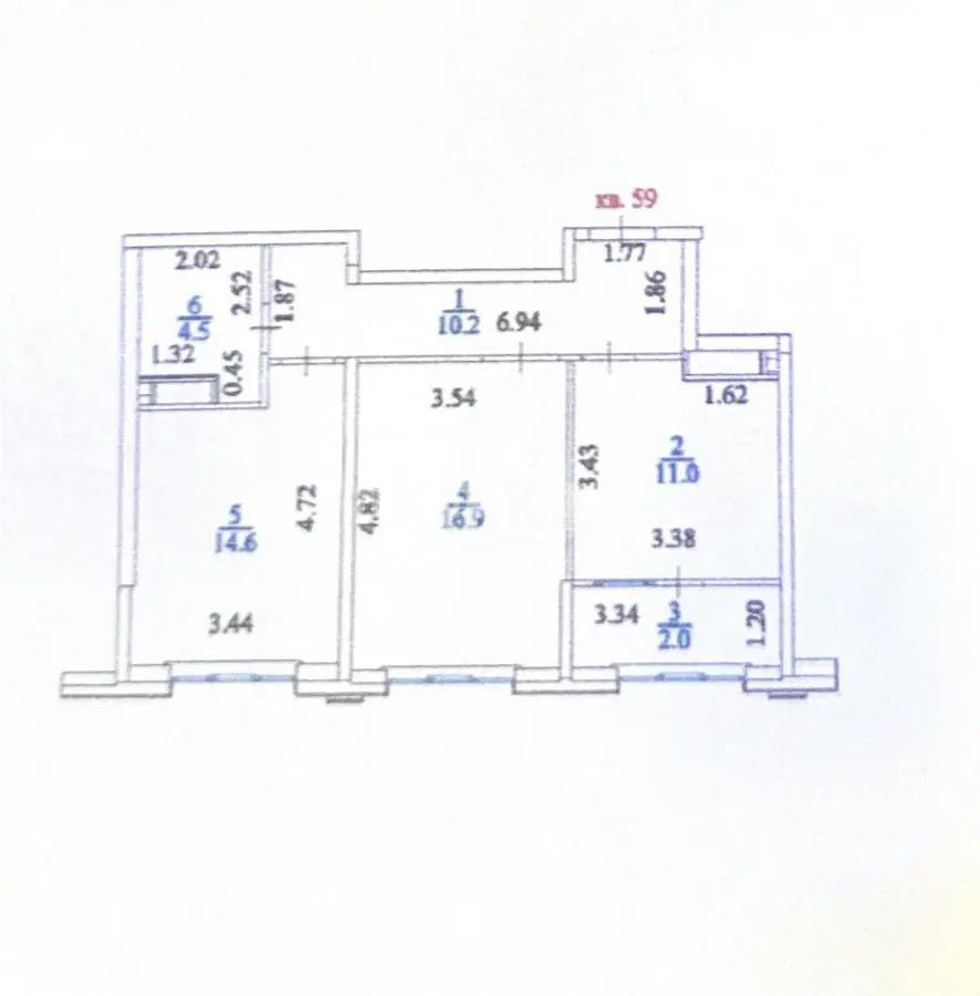 Продажа 2-комнатной квартиры, 59 м² - Продажа квартир в новостройках Алматы с фото фото 5 из 5